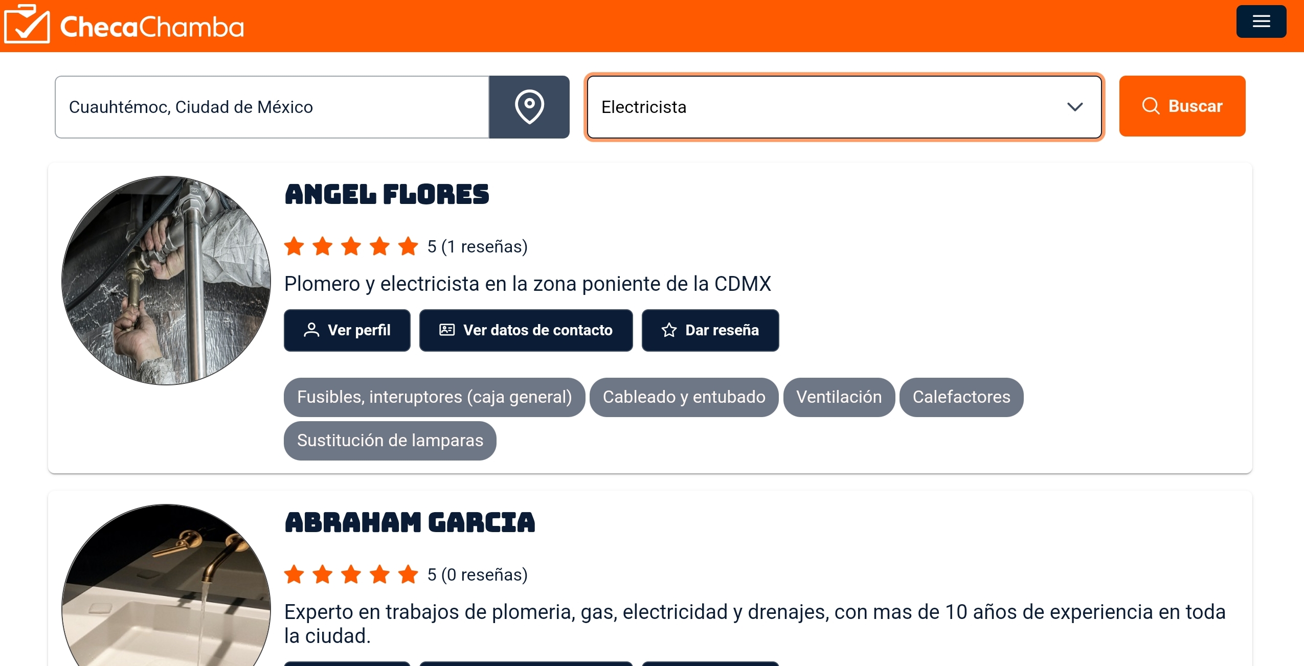 ChecaChamba bespoke directory system
