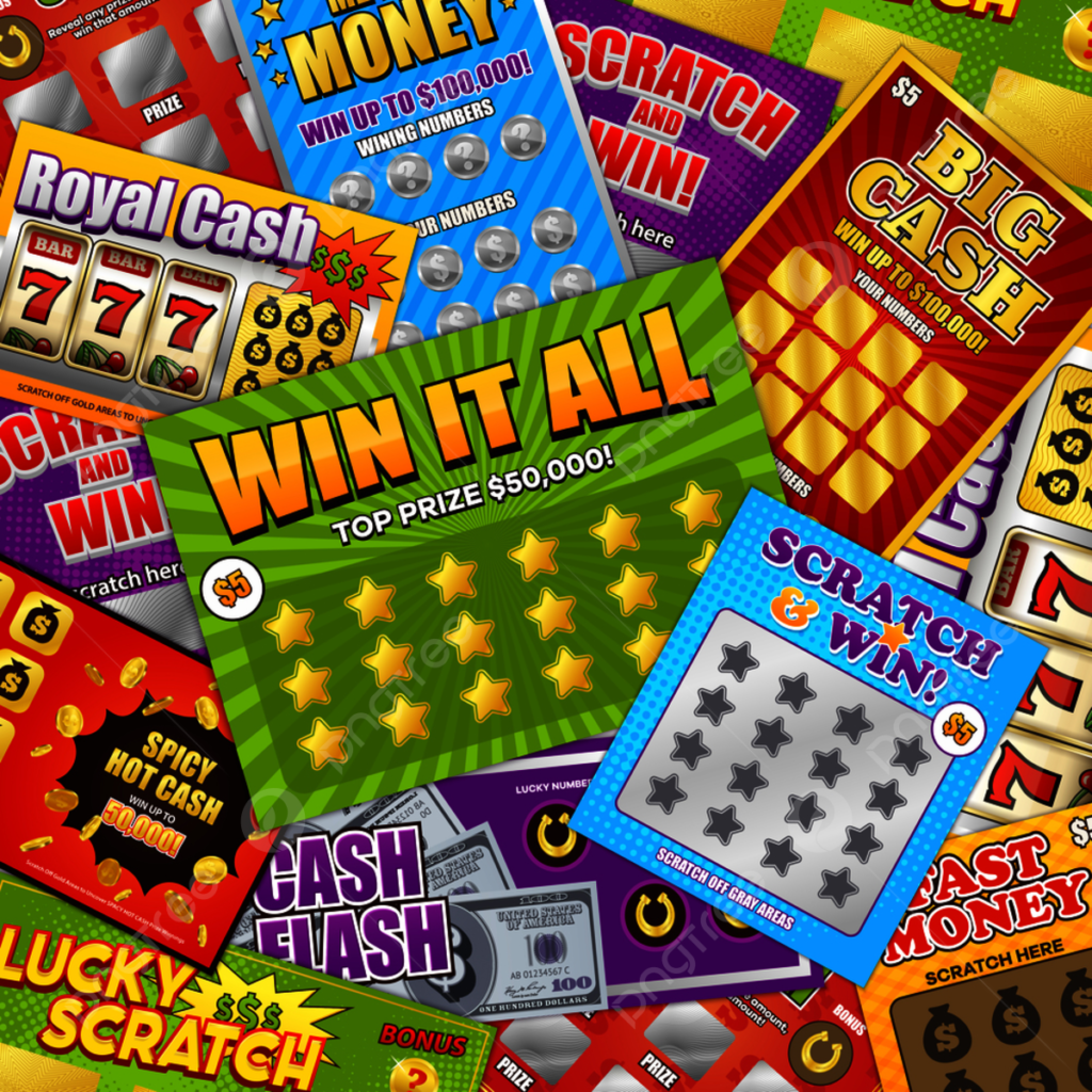 Pile of scratch cards